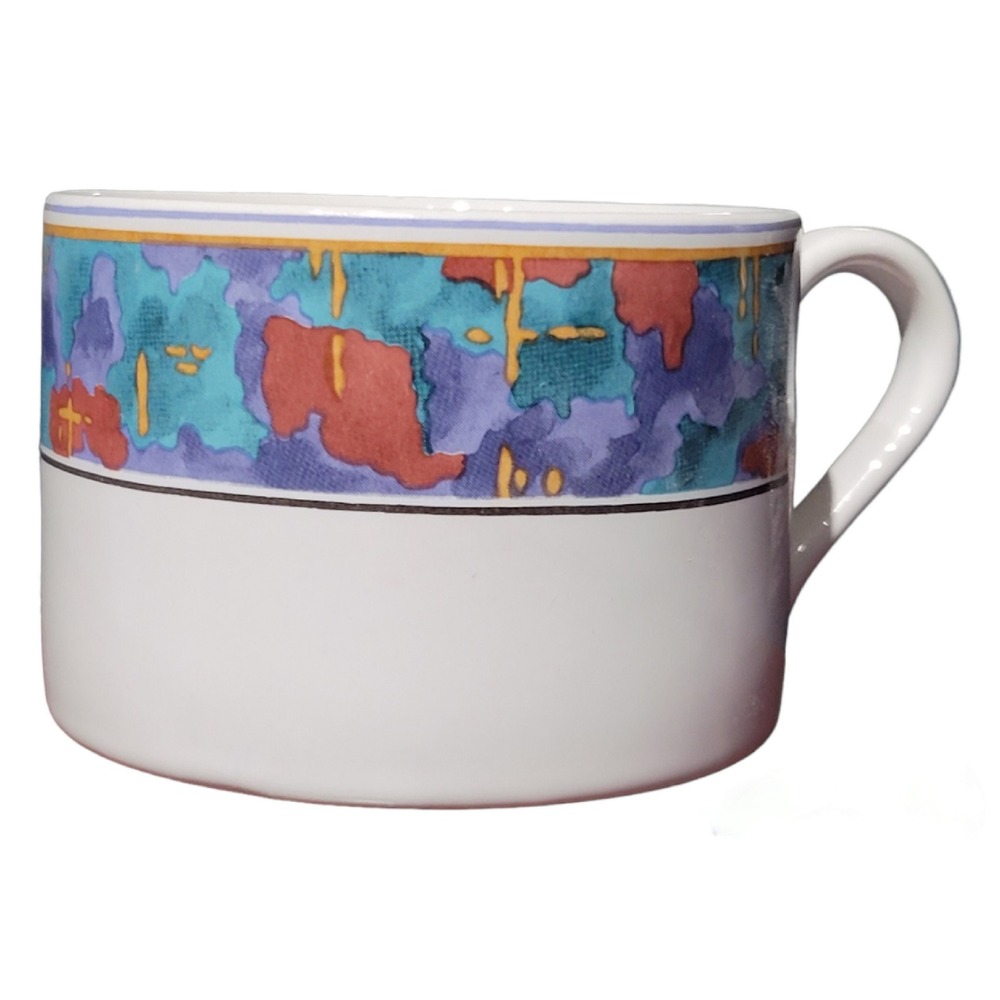 Flat Cup, & Saucer, Spring Jewel Collection, by Sango, Mug, and Plate Set - Picture 2 of 9